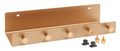 FibroTech hylde m/kroge 32 x 10,2 cm - messingfinish